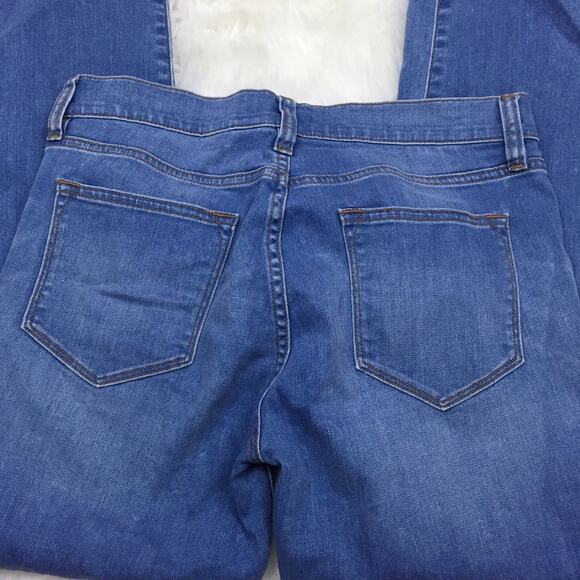 2/$30 J. Crew Factory 28 Womens Blue Stretch Skinny Ankle Denim Jeans - Picture 6 of 7